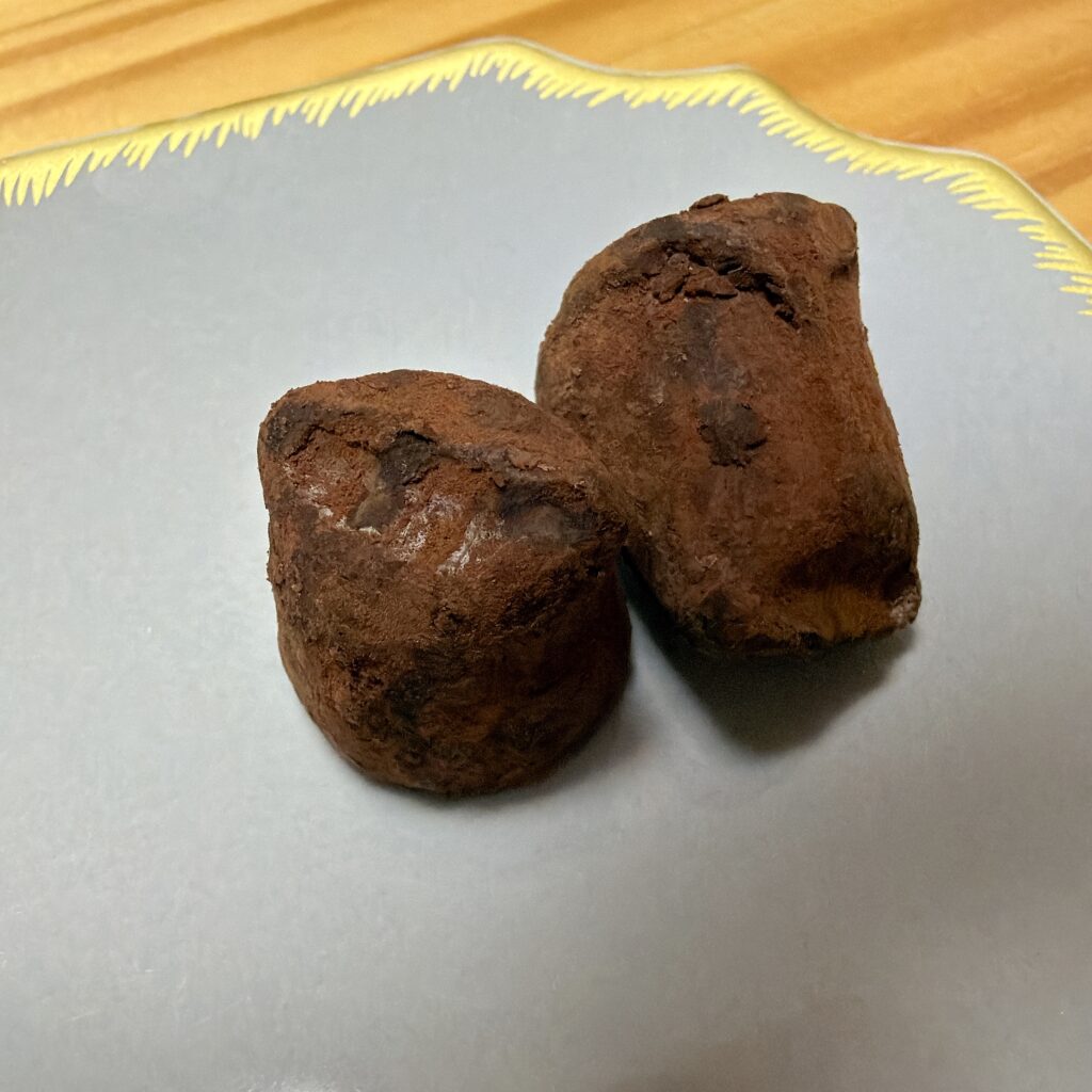 カカオトリュフ　塩キャラメル　中身