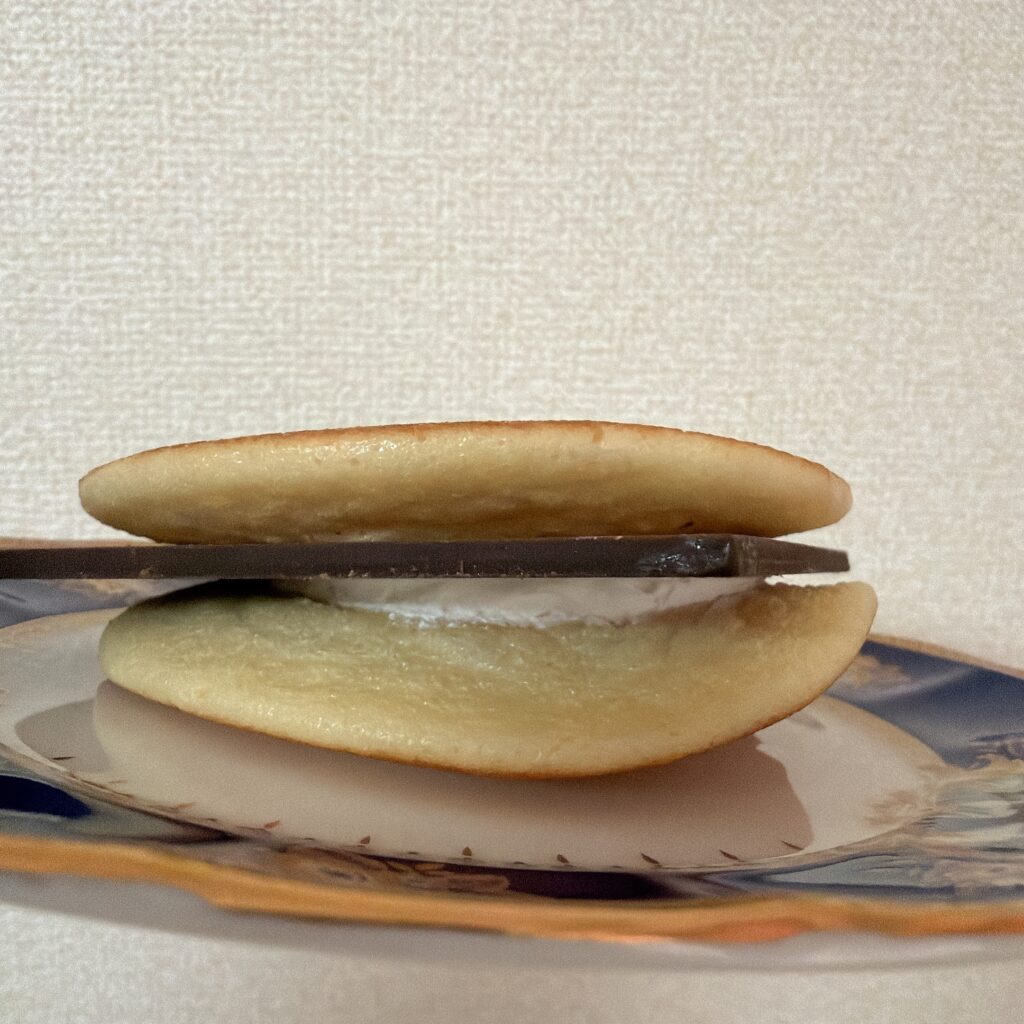 板チョコパンケーキ　横