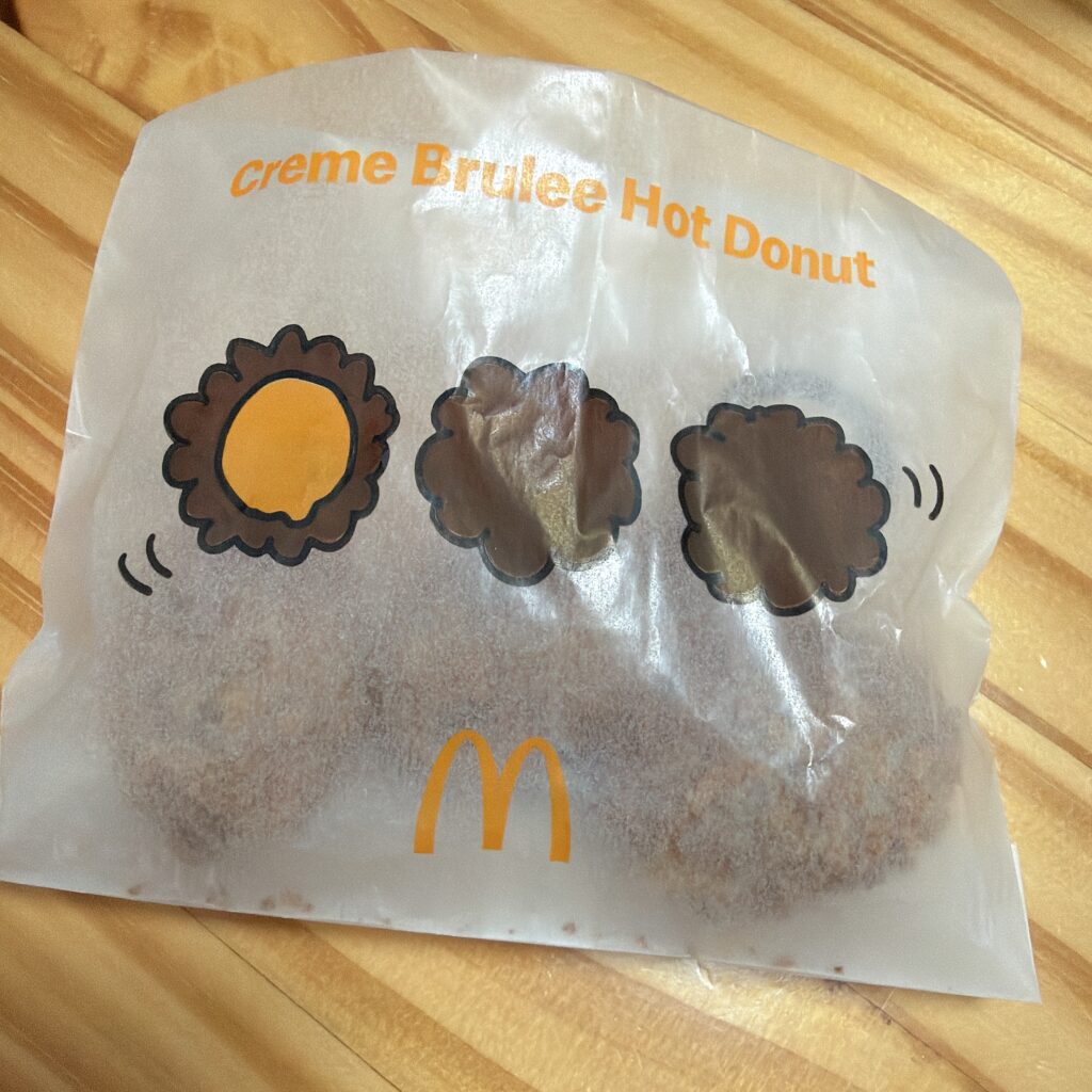 クリームブリュレホットドーナツ 袋