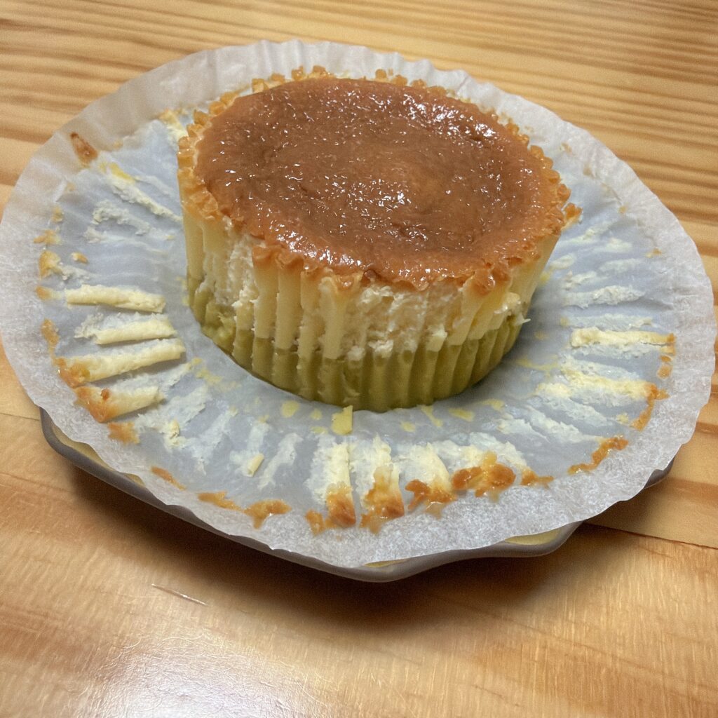 おいものバスク風チーズケーキ 断面